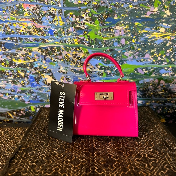 Steve Madden Bags Steve Madden Hot Pink Crossbody Mini Bag Purse